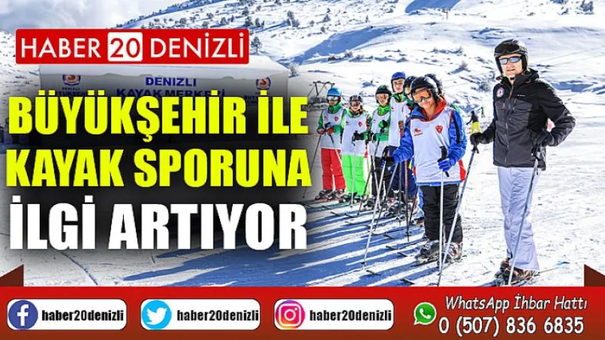 Büyükşehir ile kayak sporuna ilgi artıyor