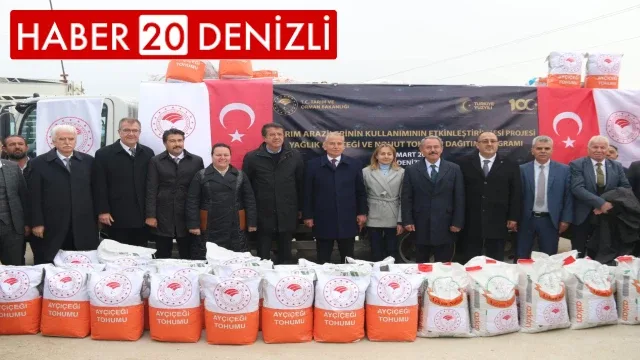 Denizli’de 590 üreticiye 20 ton tohum dağıtıldı
