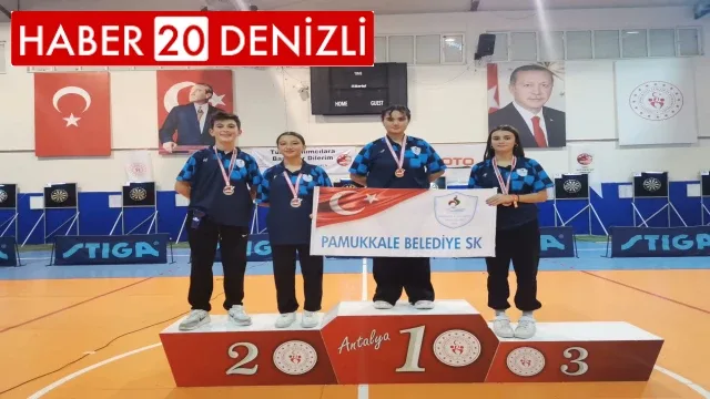 Pamukkaleli dartçılardan 13 madalya