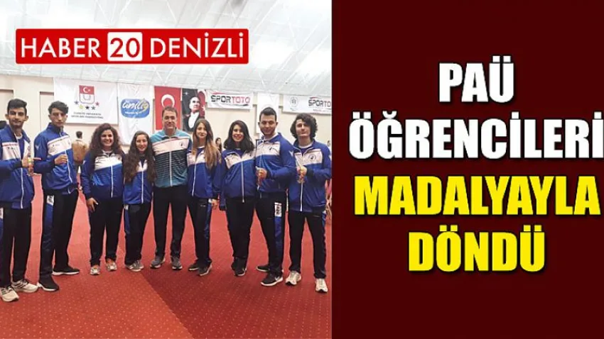 PAÜ Öğrencileri Madalyayla Döndü