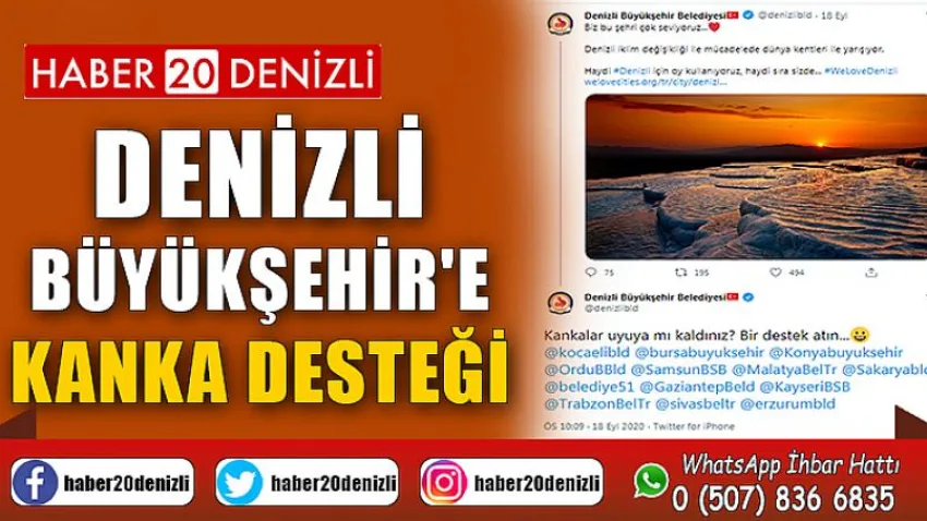 Denizli Büyükşehir'e kanka desteği