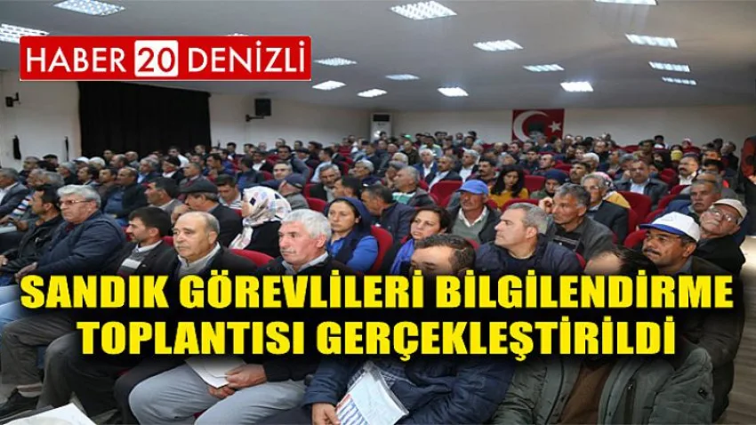 Sandık Görevlileri Bilgilendirme Toplantısı Gerçekleştirildi