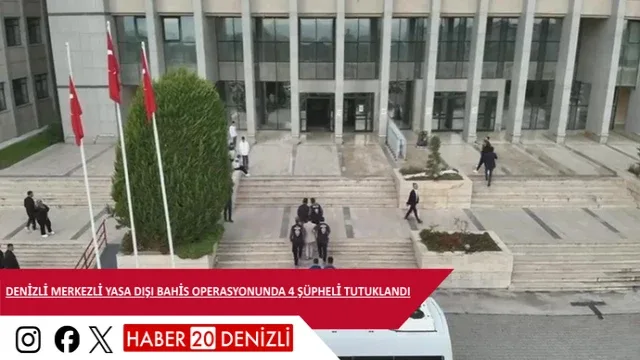 Denizli merkezli yasa dışı bahis operasyonunda 4 şüpheli tutuklandı