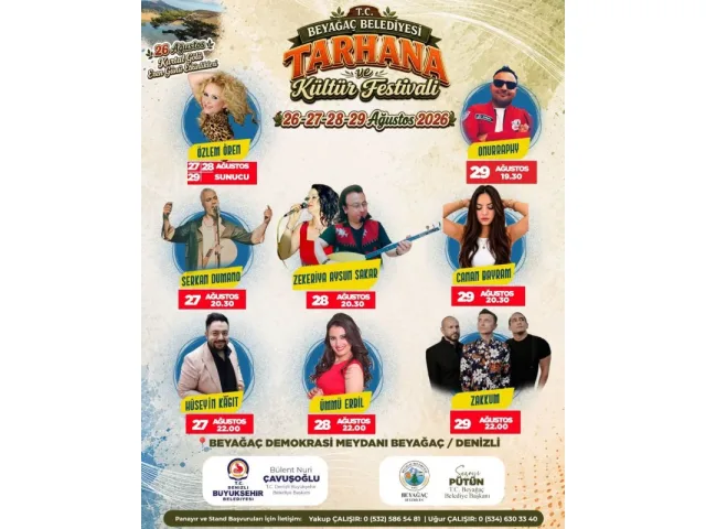 Beyağaç’ta Tarhana ve Kültür Festivali coşkusuna sayılı günler kaldı