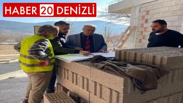 Başkan Arslan, Çameli Gençlik Merkezi inşaatında incelemelerde bulundu