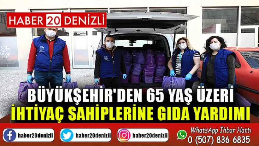 Büyükşehir'den 65 yaş üzeri ihtiyaç sahiplerine gıda yardımı