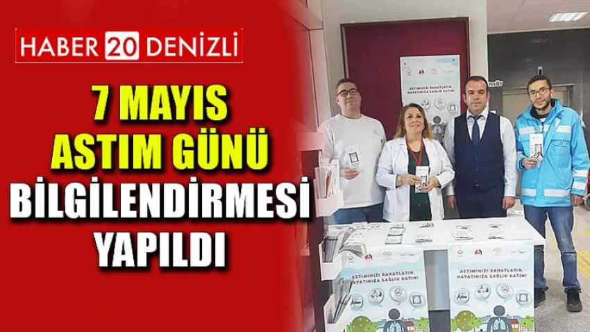7 Mayıs Astım Günü Bilgilendirmesi Yapıldı