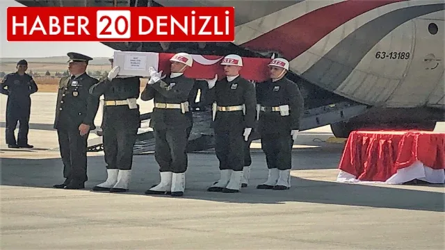 Şehit Uzman Çavuş Kemal Özek’in naaşı Denizli’ye ulaştı