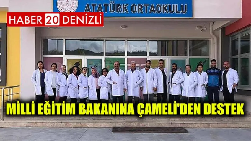 Milli Eğitim Bakanına Çameli'den Destek