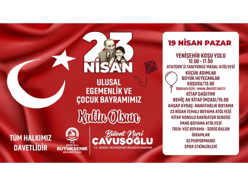 Denizli Büyükşehir Belediyesi 23 Nisan Etkinlikleri