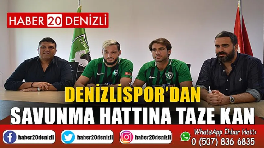 Denizlispor’dan savunma hattına taze kan