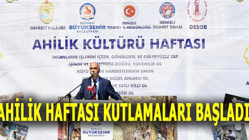 Ahilik Haftası Kutlamaları Başladı