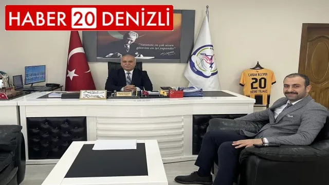 Başkan Yılmaz ve Enerya Denizli İl Müdürü İrfan Uçar ile Devameden Doğalğaz Altyapı Çalışmaları hakkında değerlendirme yaptı