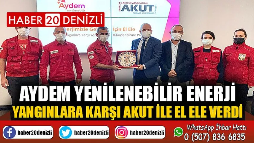 Aydem Yenilenebilir Enerji, yangınlara karşı AKUT ile el ele verdi