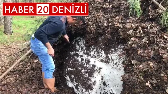 1150 rakıma gömülen kar, yazın serinliğe dönüşüyor