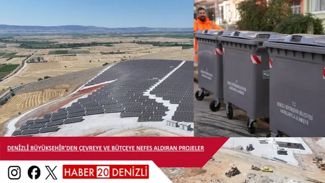 Denizli Büyükşehir’den çevreye ve bütçeye nefes aldıran projeler