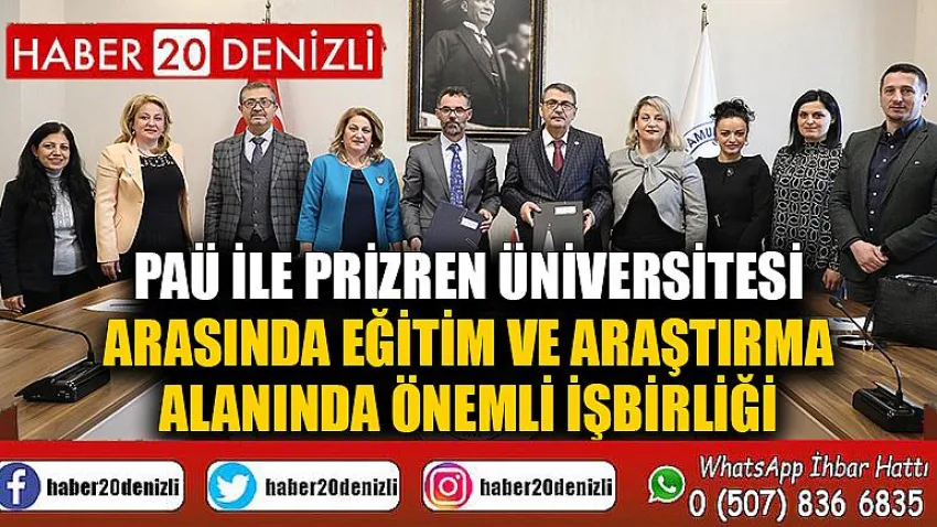 PAÜ ile Prizren Üniversitesi arasında eğitim ve araştırma alanında önemli işbirliği