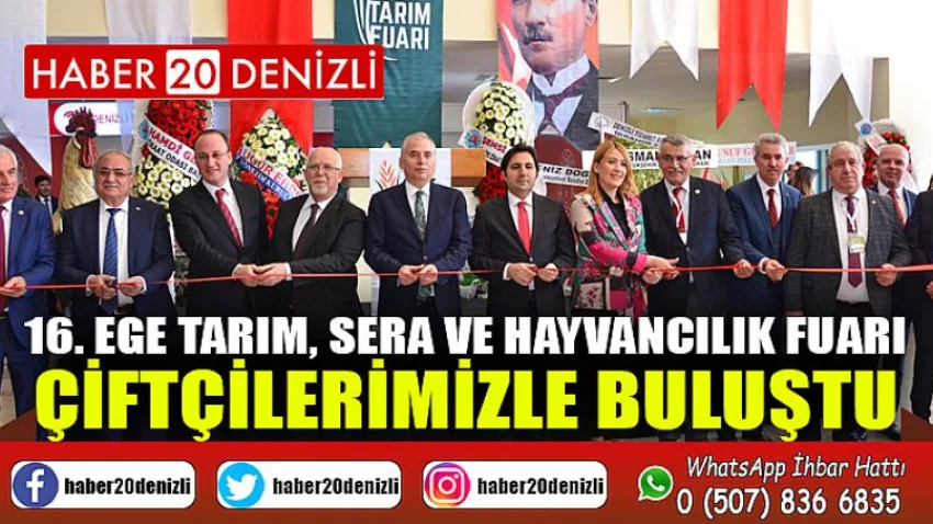 16. Ege Tarım, Sera ve Hayvancılık Fuarı Çiftçilerimizle Buluştu