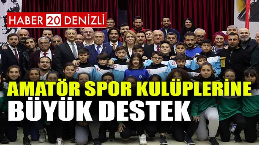 Amatör Spor Kulüplerine Büyük Destek