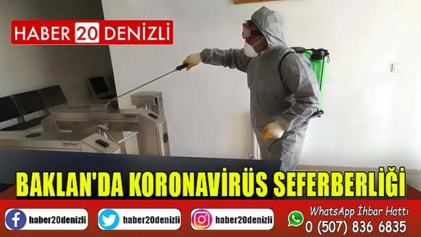 Baklan'da Koronavirüs Seferberliği