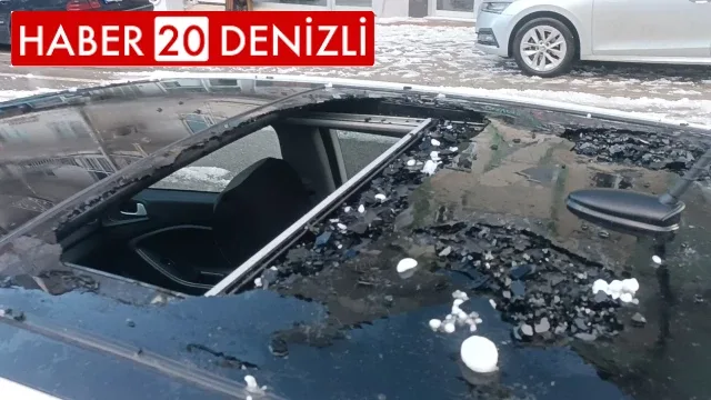 Ceviz büyüklüğündeki dolu milyonluk hasara neden oldu