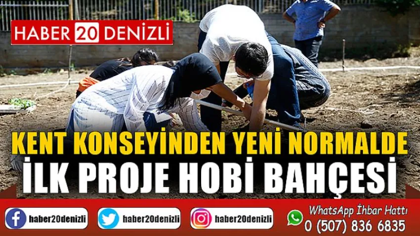Kent Konseyinden yeni normalde ilk proje hobi bahçesi