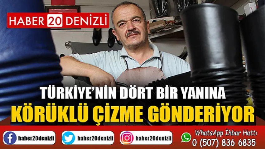 Türkiye’nin dört bir yanına körüklü çizme gönderiyor