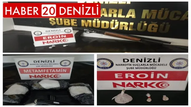 Denizli'de 11 zehir taciri tutuklandı