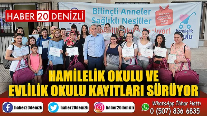 Hamilelik Okulu ve Evlilik Okulu kayıtları sürüyor