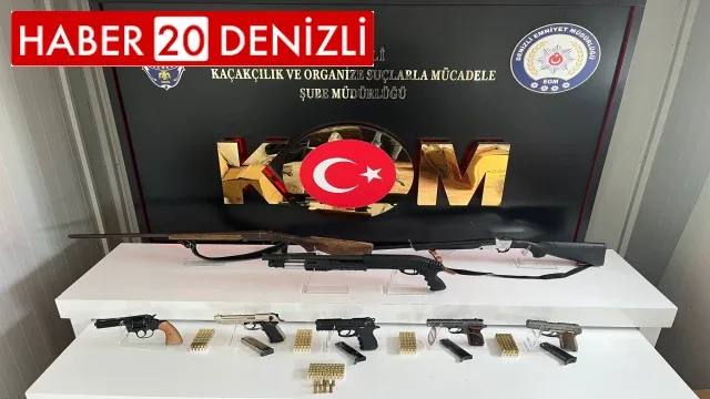 Denizli’de silah kaçakçılığı operasyonu: 3 gözaltı