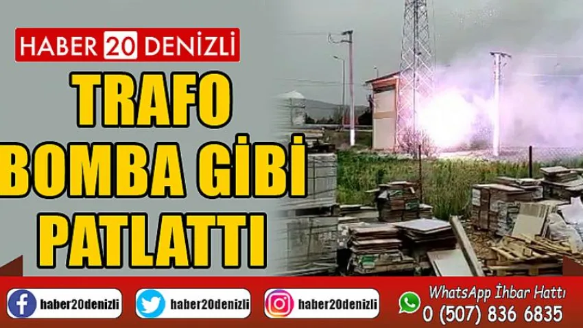 Trafo bomba gibi patlattı