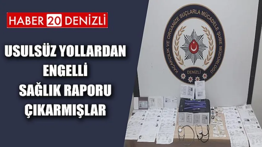 Usulsüz Yollardan Engelli Sağlık Raporu Çıkardılar