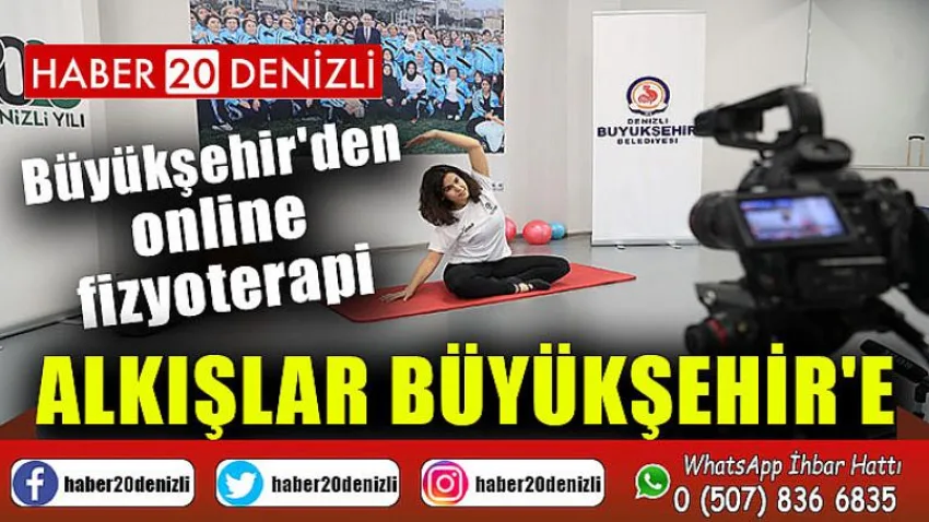 Büyükşehir'den online fizyoterapi