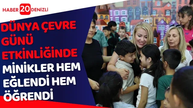 Merkezefendi’de Dünya Çevre Günü etkinliğinde minikler hem eğlendi hem öğrendi