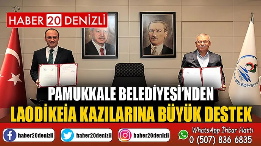 Pamukkale Belediyesi’nden Laodıkeıa Kazılarına Büyük Destek