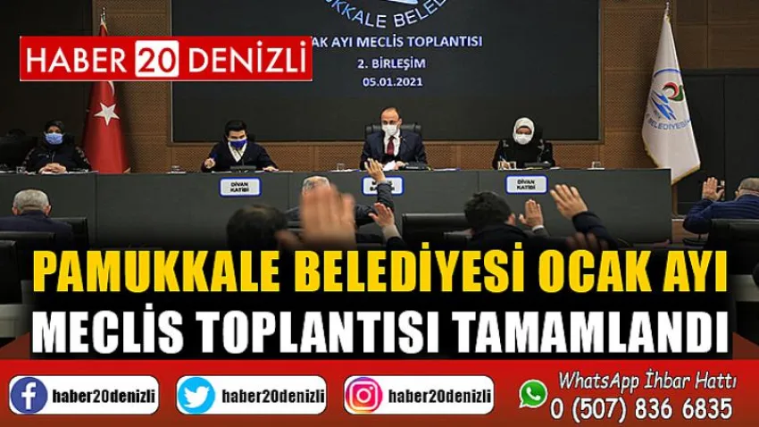 Pamukkale Belediyesi Ocak Ayı Meclis Toplantısı Tamamlandı
