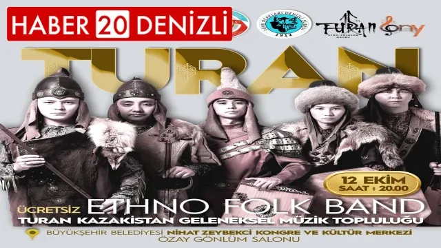 Turan Ethno Folk Band, 12 Ekim’de Denizli’de sahne alacak
