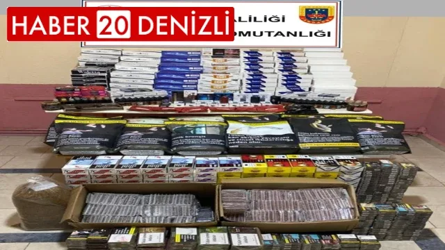 Jandarmadan kaçak tütün operasyonu