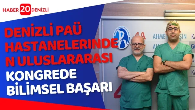 PAÜ Hastanelerinden Uluslararası Kongrede Bilimsel Başarı