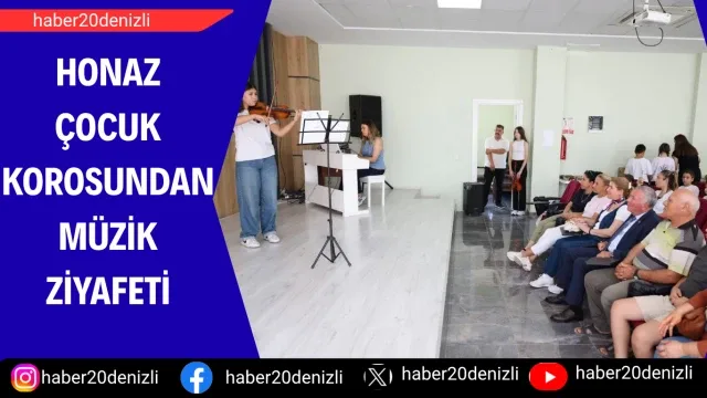 Honaz Çocuk Korosundan müzik ziyafeti
