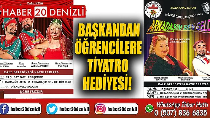 Başkandan Öğrencilere, Tiyatro Hediyesi!