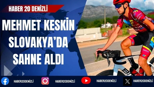 Milli bisikletçi Mehmet Keskin Slovakya’da sahne aldı