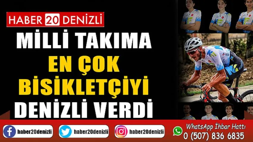 Milli takıma en çok bisikletçiyi Denizli verdi