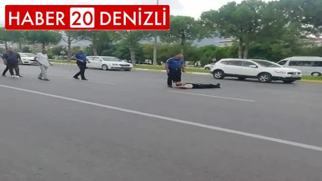 Akan trafikte yola yatan avukat, kendisine yardım etmek isteyen kadına dehşeti yaşattı