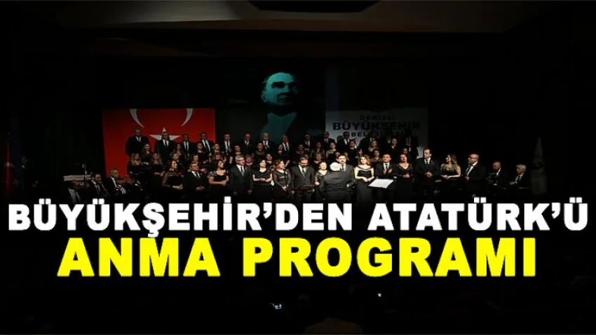 Büyükşehir'den Atatürk'ü Anma Programı