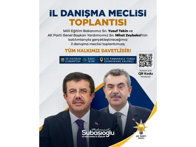 Milli Eğitim Bakanı Yusuf Tekin Denizli’ye geliyor