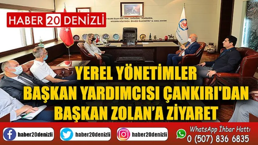 Yerel Yönetimler Başkan Yardımcısı Çankırı'dan Başkan Zolan’a ziyaret