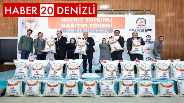 Denizli’de çiftçilere 70 ton nohut tohumu desteği