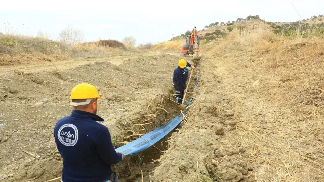 Kaklık’ta asbest borular tarihe karışıyor