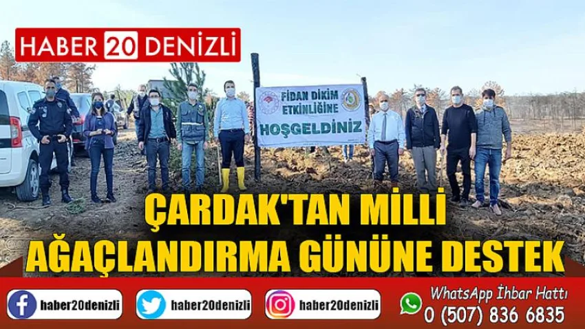 Çardak'tan Milli Ağaçlandırma Gününe Destek